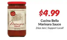 Woodman's Cucina Bella Marinara Sauce offer
