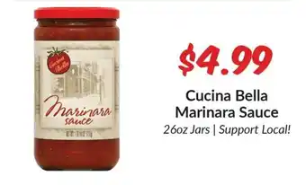 Cucina Bella Marinara Sauce