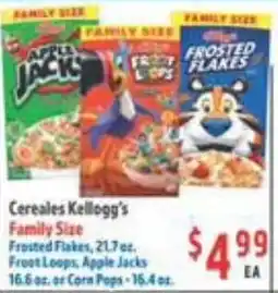 La Bonita Supermarkets Cereales Kellogg's Family Size offer