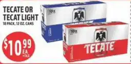 La Bonita Supermarkets Tecate or Tecat Light offer