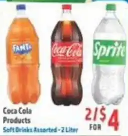 La Bonita Supermarkets Coca Cola Products Soft Drinks Assorted offer