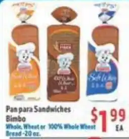 La Bonita Supermarkets Bimbo Pan para Sandwiches offer