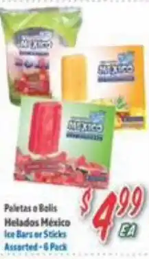 La Bonita Supermarkets Helados Mexico Ice Bars or Sticks offer