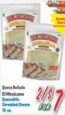 La Bonita Supermarkets El Mexicano Quesadilla Shredded Cheese offer