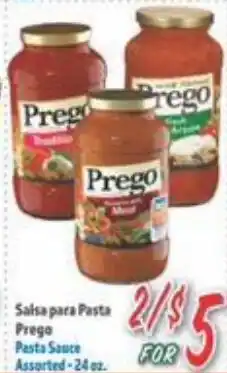 La Bonita Supermarkets Prego Pasta Sauce Assorted offer
