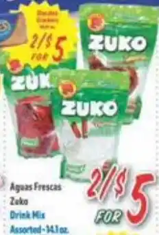 La Bonita Supermarkets Zuko Drink Mix Assorted offer