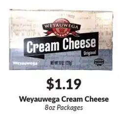 Woodman's Weyauwega cream cheese offer