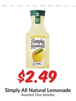 Woodman's Simply All Natural Lemonade offer