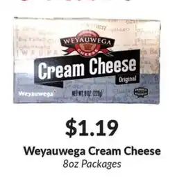 Woodman's Weyauwega cream cheese offer
