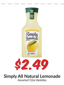 Woodman's Simply All Natural Lemonade offer