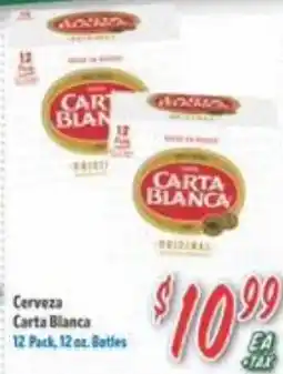 La Bonita Supermarkets Carta Blanca offer