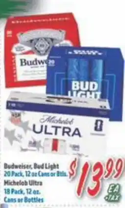 La Bonita Supermarkets Budweiser, Bud Light, Michelob Ultra offer