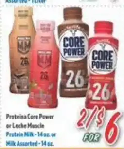 La Bonita Supermarkets Proteina Core Power or Leche Muscle Protein Milk offer
