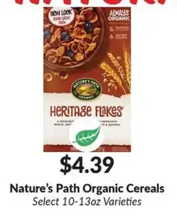 Woodman's Nature's Path Organic Cereals offer