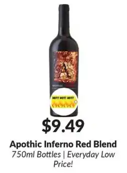 Woodman's Apothic Inferno Red Blend offer