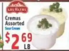 La Bonita Supermarkets Los Altos cremas assorted sour cream offer