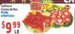 La Bonita Supermarkets Colitas or Beef Cecina offer