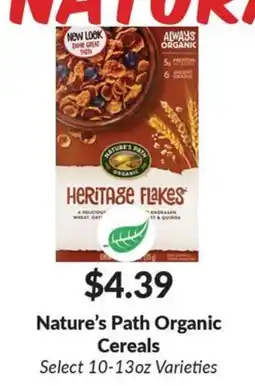 Woodman's Nature's Path Organic Cereals offer