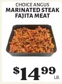 Harter House Choice angus marinated steak fajita meat offer