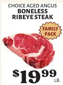 Choice Aged Angus Boneless Ribeye Steak