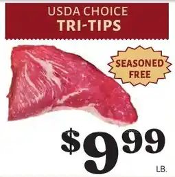 Harter House Usda choice tri-tips offer