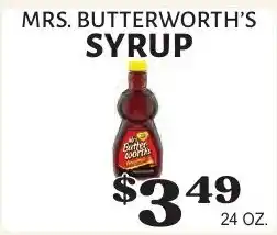 Harter House Mrs. Butterworth's syrup offer
