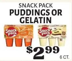 Harter House Snack Pack Puddings or Gelatin offer