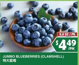 99 Ranch Jumbo Blueberries (Clamshell) offer