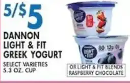 Associated Dannon light & fit greek yogurt offer