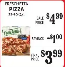 Harter House Freschetta pizza offer