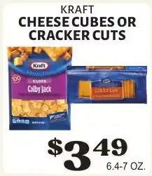 Harter House Kraft cheese cubes or cracker cuts offer