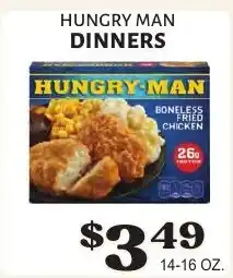 Harter House Hungry man boneless fried chicken offer