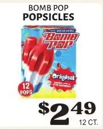 Harter House Bomb Pop Popsicles offer