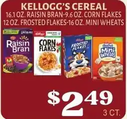 Harter House Kellogg's cereal offer
