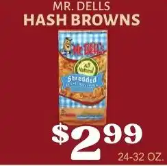 Harter House Mr. Dells hash browns offer