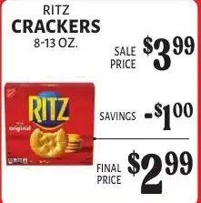 Harter House Ritz crackers offer
