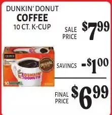 Harter House Dunkin' Donut coffee offer