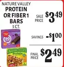Harter House Nature Valley Protein or Fiber 1 Bars offer