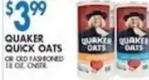 Associated Quaker quick oats offer