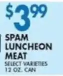 Associated Spam luncheon meat offer