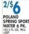 Associated Poland spring sport water offer