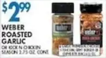 Associated Weber roasted garlic offer