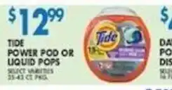 Associated Tide power pod or liquid pops offer