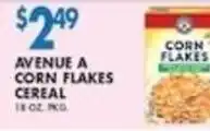 Associated Avenue A corn flakes cereal offer