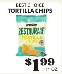 Harter House Best Choice tortilla chips offer