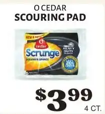 Harter House O Cedar scouring pad offer