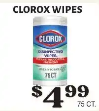 Harter House Clorox disinfecting wipes offer