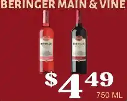 Harter House Beringer Main & Vine offer