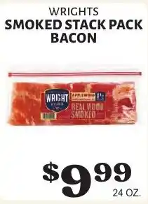 Harter House Wrights smoked stack pack bacon offer