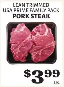 Harter House USA Prime Family Pack Pork Steak offer